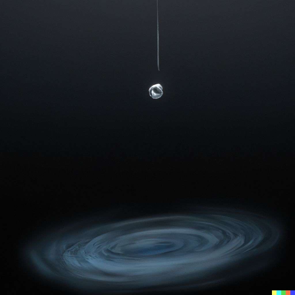 the discovery of gravity, digital art, depth effects